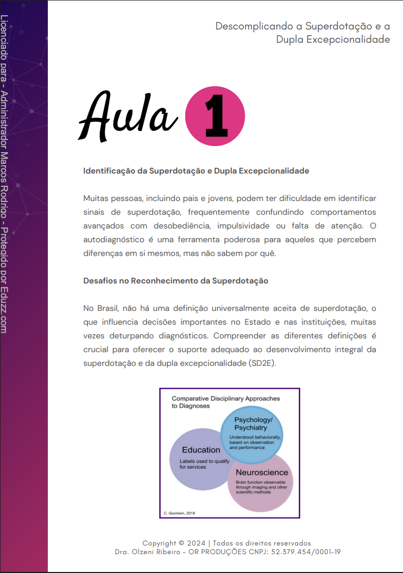 Página de apostila da Aula 1