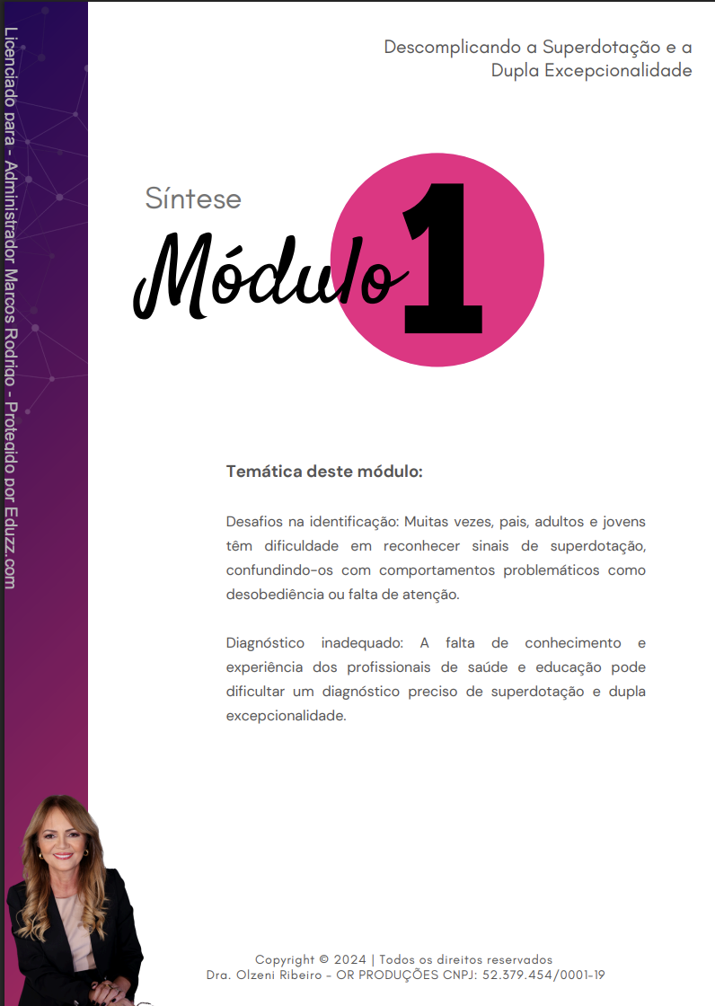 Página de síntese do Módulo 1